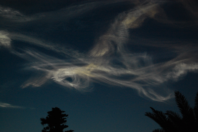 STS117 June 8 2007 Noctilucent Cloud