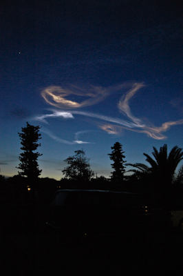 STS117 June 8 2007 Noctilucent Cloud