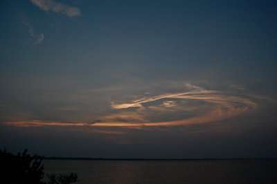 STS-118 Noctilucent Cloud, August 8, 2007