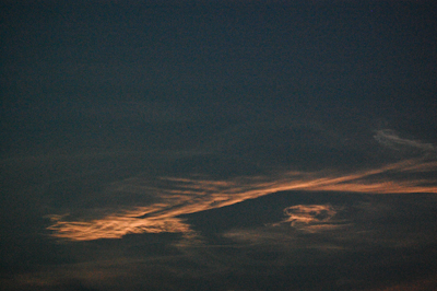 STS-118 Noctilucent Cloud, August 8, 2007