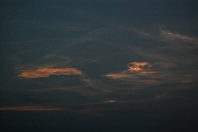 STS-118 Noctilucent Cloud, August 8, 2007