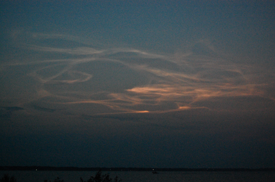 STS-118 Noctilucent Cloud, August 8, 2007