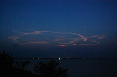 STS-118 Noctilucent Cloud, August 8, 2007