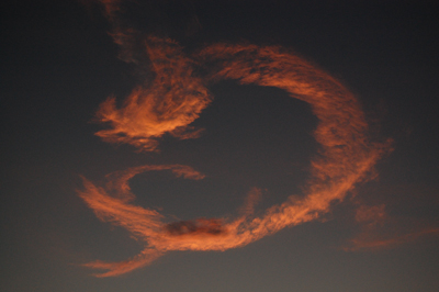 Space Shuttle STS-131 launch, April 5 2010, noctilucent cloud.