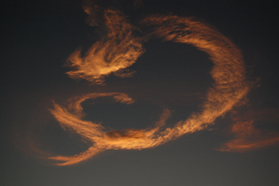 Space Shuttle STS-131 launch, April 5 2010, noctilucent cloud.