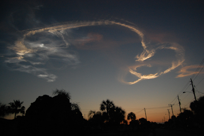 Space Shuttle STS-131 launch, April 5 2010, noctilucent cloud.