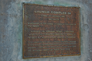 Abandoned in place at Launch Complex 34, Cape Canaveral Air Force Station.