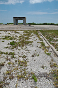 Lonesome look at the Launch Stand from the area of the Flame Deflectors, Launch Complex 34, Cape Canaveral Air Force Station.