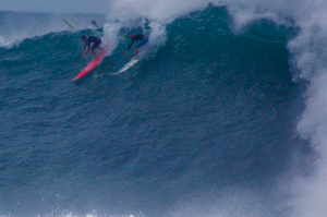 Full-on Waimea psychodrop.